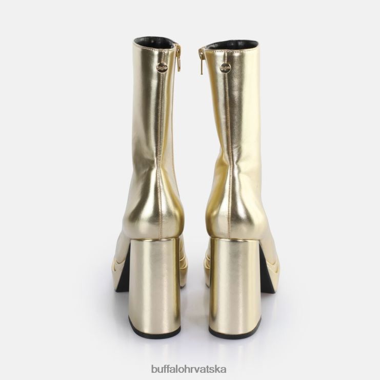 zlato Buffalo svibanj zip boot mid ankle boot vegan |čizme TDD6T534
